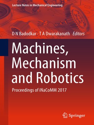 cover image of Machines, Mechanism and Robotics